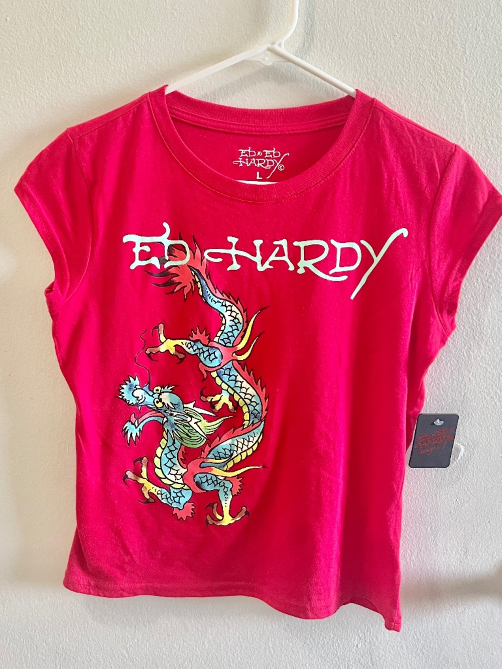 Ed Hardy Cherry Dragon T-shirt Size Large NWT